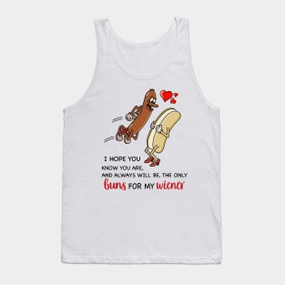 Couple You're Always Will Be The Only Buns For My Wiener Funny Personalized Tank Top